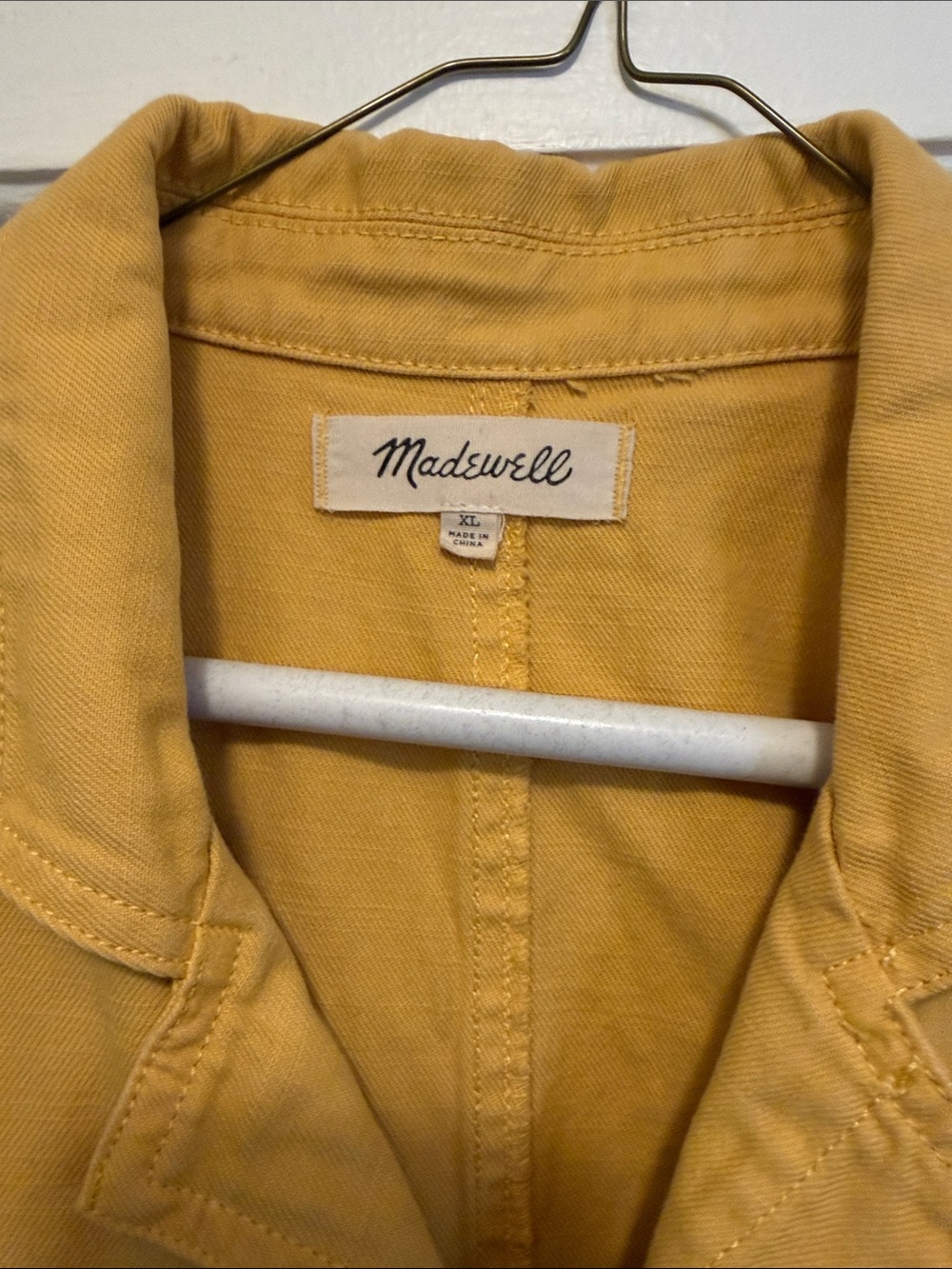 Madewell Mustard Yellow Short-Sleeve Utility Jumpsuit - Picture 2 of 6